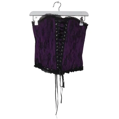 Corset (Violet, Noir) de Fashion Wave Coton, Élasthane, Polyester