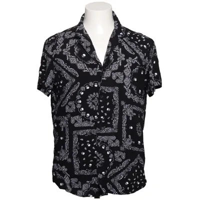 Chemise à manches courtes (Noir, Blanc) de Chapter Viscose