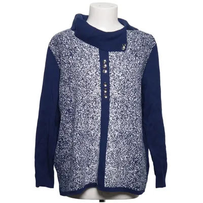 Pull-over (Bleu, Blanc) de Carla Carla Acrylique, Coton