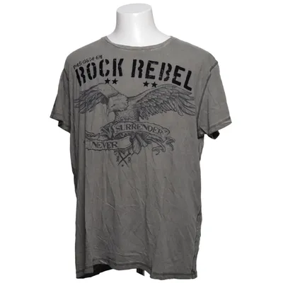 T-shirt (Grijs) van Rock Rebel