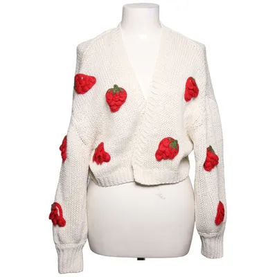 Kofta (Vit, Röd) från Shein Curve Polyester