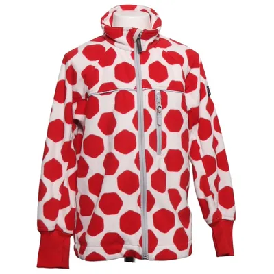 Fleece jacket (Red, White) from Polarn O. Pyret Polyester