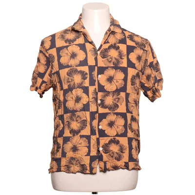 Short sleeve shirt (Orange, Multicolored) from H&M Viscose