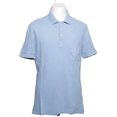 Poloshirt (Blauw) van Wool & Co Katoen, Linnen