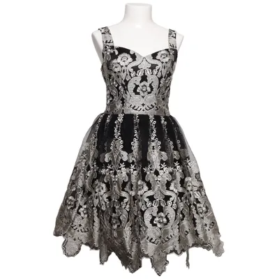 Cocktailjurk (Zwart, Zilver) van Chi Chi London Polyamide