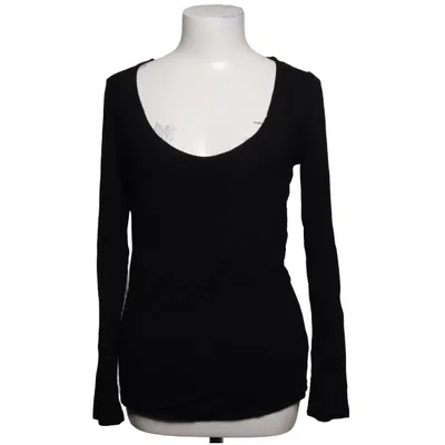 T-shirt à manches longues (Noir) de Majestic Filatures Élasthane, Viscose