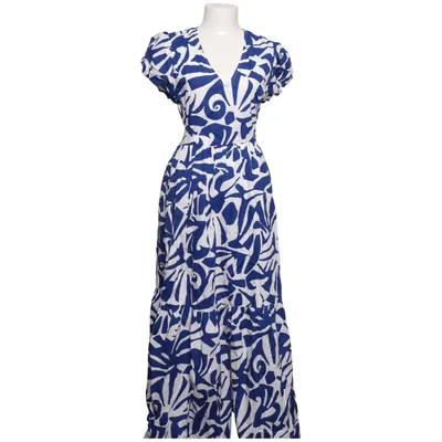 Maxi dress (Blue, White) from Goa Cotton