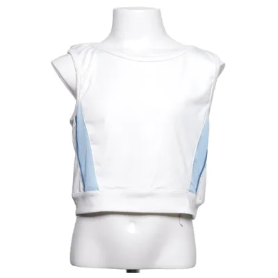 Sports top (White, Blue) from Ergeenomixx Elastane, Polyester