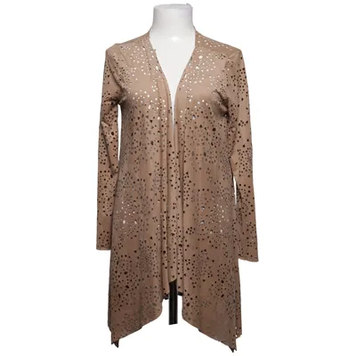 Cardigan (Brown) from Sweewë Polyester, Viscose
