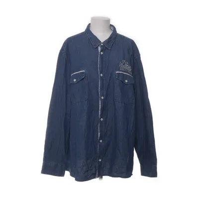 Denim blouse (Blauw) van John Baner Katoen