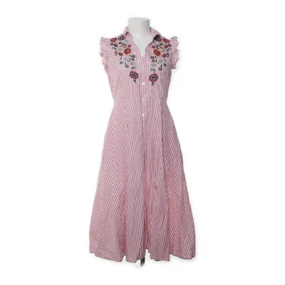Maxi dress (Pink, White) from Zara Basic Z1975 Denim