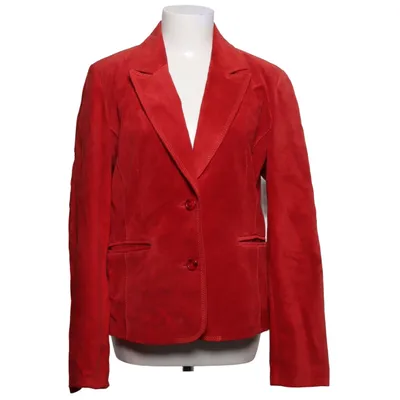 Läderkavaj (Röd) från Saki Collection Skinn, Polyester
