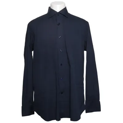 Shirt (Blauw) van Mazzarelli Katoen, Elastaan, Polyamide