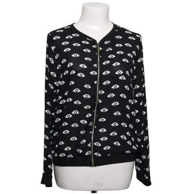 Blouson (Noir, Blanc) de Miss Charm Polyester