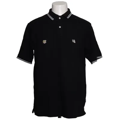 Polo (Noir) de Beams Coton, Polyester, Polyuréthane