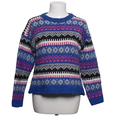 Sweater (Blue, Multicolored) from Cocogio Acrylic, Viscose, Wool