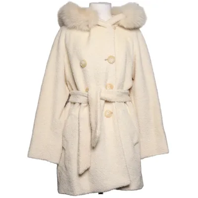 Kappa (Vit) från MaxMara Studio Alpackaull, Viskos