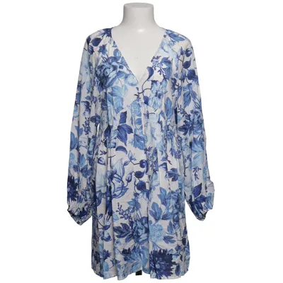 Kjole (Blå, Hvid) fra H&M Polyamid, Viscose