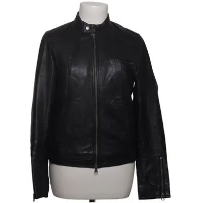 Jacket (Black) from Soft Grey La Redoute Création Leather, Polyester