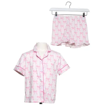 Pyjamas (Vit, Rosa) Elastan, Polyester
