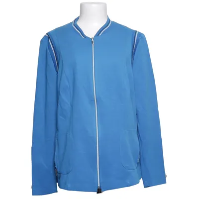 Jacket (Blue) from Frank Walder Elastane, Metallic fiber, Polyamide, Polyester, Viscose