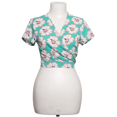 Wrap top (Green, White, Pink) from Fullah Sugah Polyester