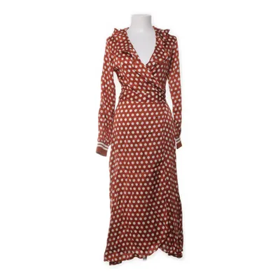 Wikkeljurk (Bruin, Wit) van Selected Femme Elastaan, Viscose