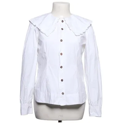 Blouse (Wit) van Ganni Organisch katoen