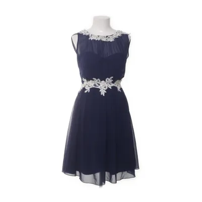 Cocktailjurk (Blauw, Wit) van Little Mistress Elastaan, Polyester