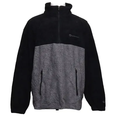 Fleece sweater (Black, Gray) from Champion Polyester