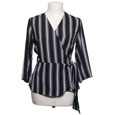 Wikkelblouse (Zwart, Wit) van Pigalle