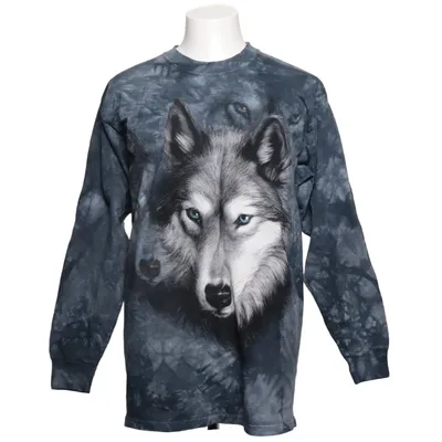 Långärmad t-shirt (Flerfärgad, Blå) från The Mountain Bomull