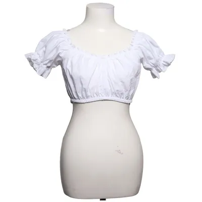 Dirndlblus (Vit) från Lifos Bomull, Polyester