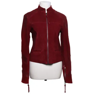 Læderjakke (Rød) fra Hunkydory Læder, Polyester