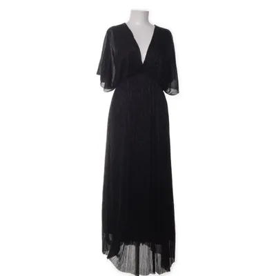 Maxikleid (Schwarz) von The Kooples Metallfaser, Polyester