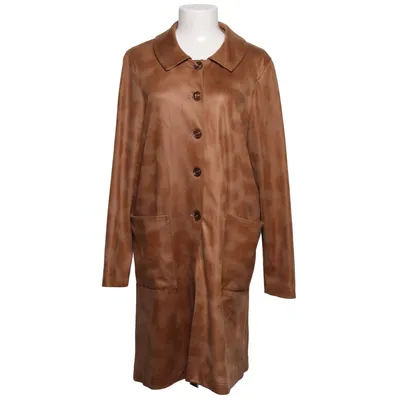 Manteau (Marron) de Parisienne Élasthane, Polyester