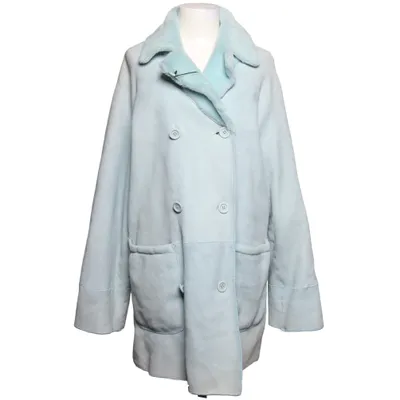 Shearling jas (Blauw) van Pielini