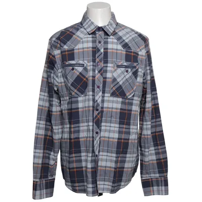 Flannel skjorte (Blå, Hvid, Orange) fra G by Guess Bomuld