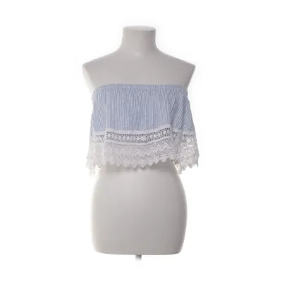 Tube top (Blue, White) from Primark Cotton