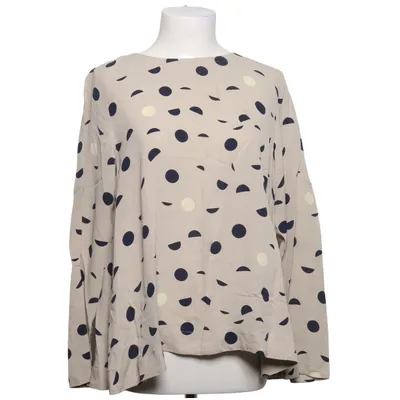 Blouse (Beige, Bleu) de Kokoon Soie