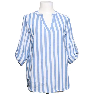 Blouse (Blauw, Wit) van Emery Rose Katoen, Polyester, Viscose