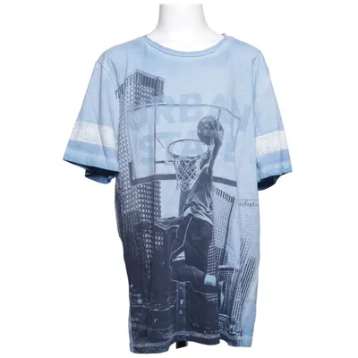T-shirt (Blue, Black) from DWD Cotton