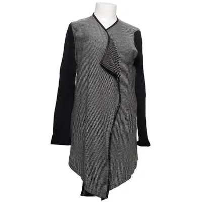 Cardigan (Sort, Hvid) fra Laura di Sarpi Akryl, Bomuld, Elastan, Polyester