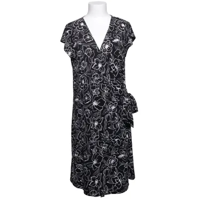 Wrap dress (Black, White) from Mom by Lindex Elastane, Polyester