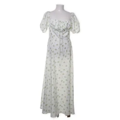 Klänning (Vit, Flerfärgad) från Parthea Elastan, Polyester