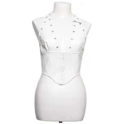 Crop top (Blanc) de Princess Polly Polyester, Polyuréthane, Viscose