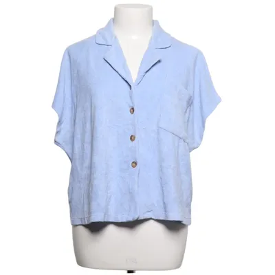 Kortärmad skjorta (Blå) från Mango Bomull, Polyester