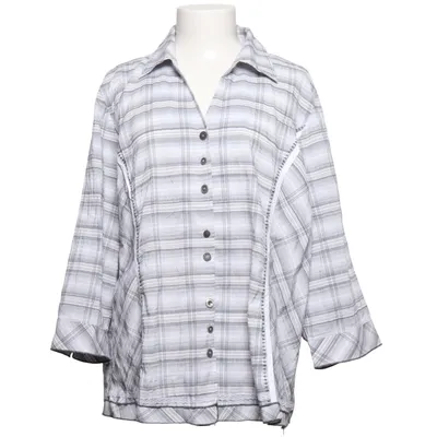 Shirt (Gray, White) from Gina Laura Collection Cotton, Polyester