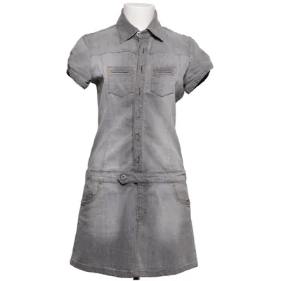 Jeansklänning (Grå) från Blend She Bomull, Elastan, Polyester