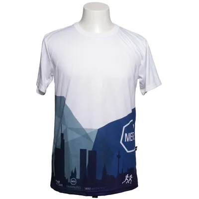 T-shirt (Wit, Blauw) van Image Polyester